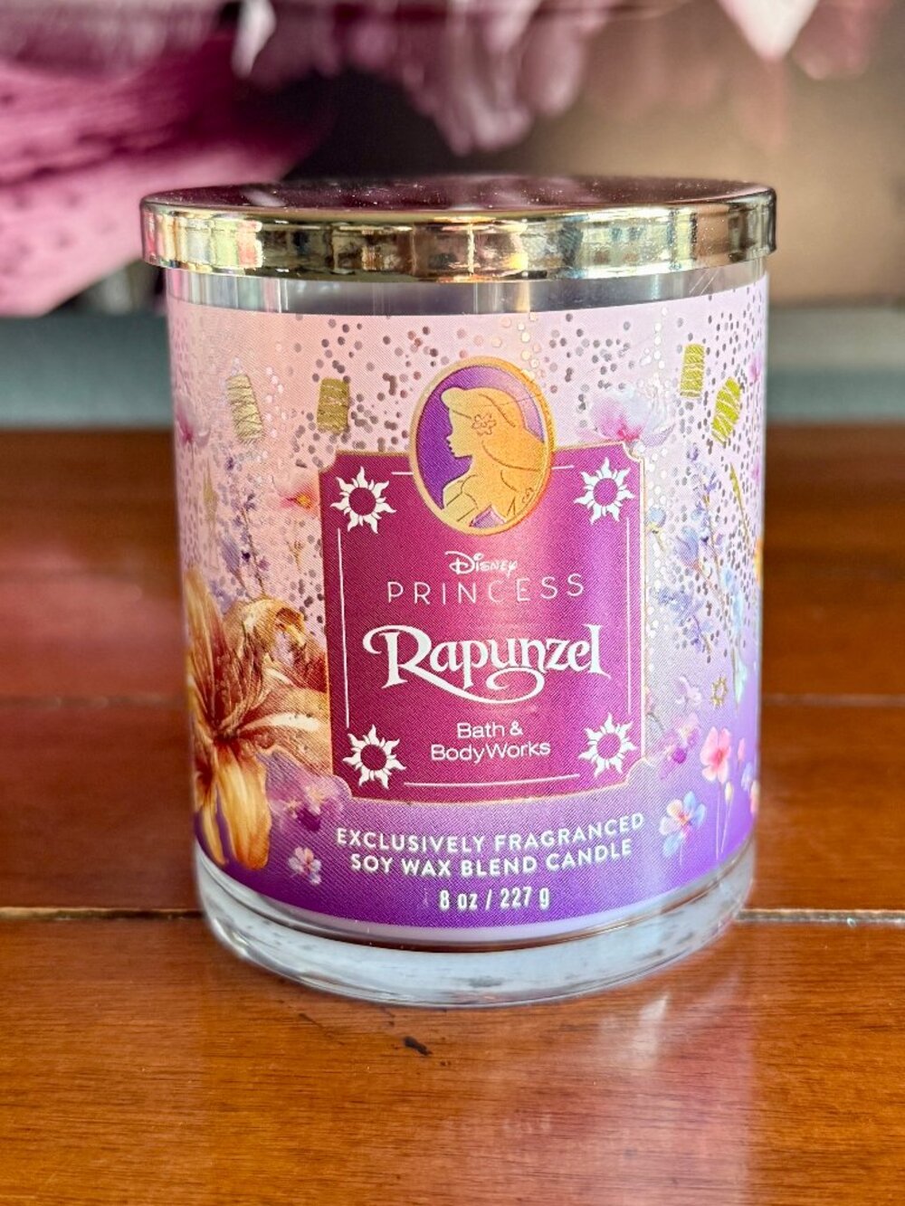 NEW DISNEY PRINCESS RAPUNZEL Single Wick Candle Bath & Body Works